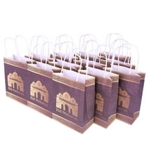 20 Pcs Eid Mubarak Paper Gift Bags Ramadan Medium Treat Box for Eid Muslim Party Decoration