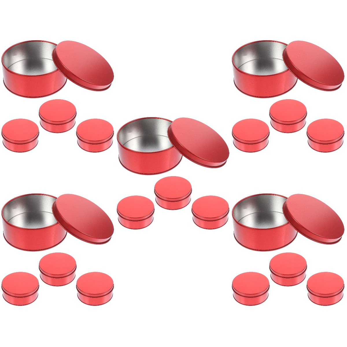 20 Pcs Empty Cookie Tins Candy Boxes with Lids Cookie Wrapping Tins