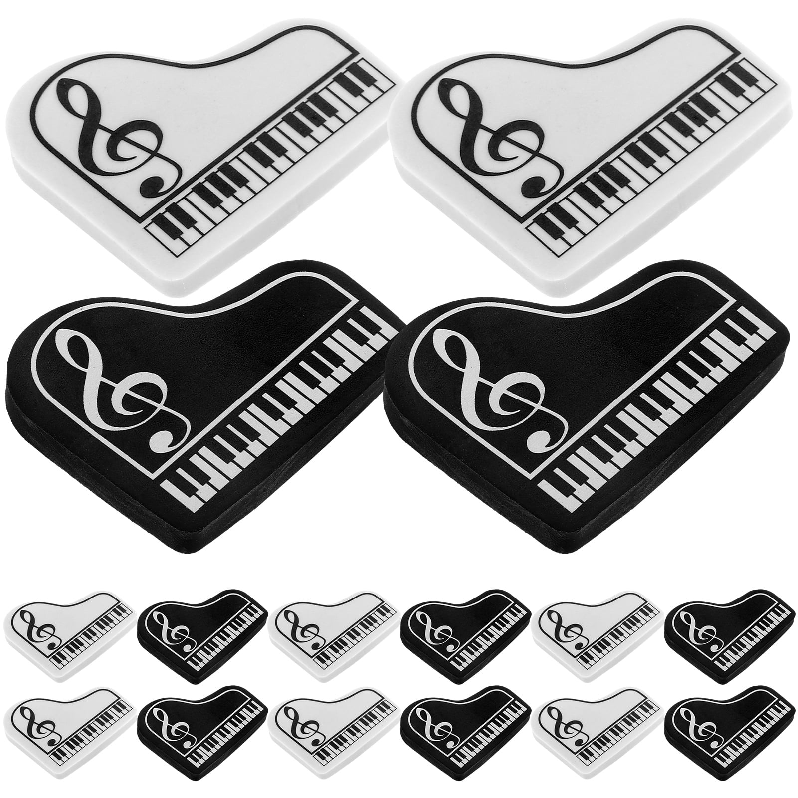 20 Pcs Eraser Novelty Piano Erasers Student Pencil Reward Small for