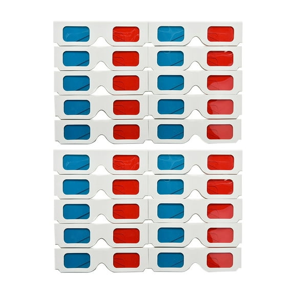 20 Pcs Eye Glasses 3D Eyeglass D Movie Glasses Glasses for Kids 3D Video Glasses Baby Child