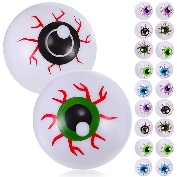 20 Pcs Eyeballs Halloween Eyeballs Creepy Fake Eye Balls Halloween Party Favors Decors