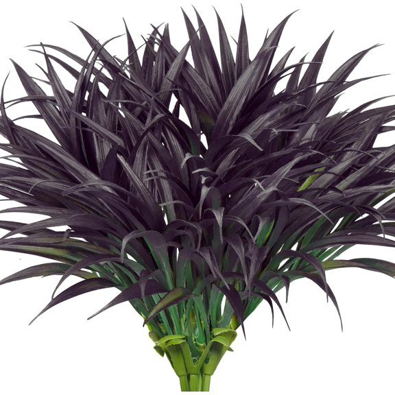 20 Pcs Fake Outdoor Plants Artificial Grass Greenery Stems Faux Plastic Plants UV Resistant for Spring Summer Indoor Outside Garden Hanging Porch Patio Window Box Home Decor