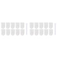 thumbnail image 1 of 20 Pcs Faucet Filter Cotton Bags, Reusable Faucet Filter Sleeve, High Density Splash-Proof Universal Faucet Filter for Kitchen Sink Bathroom Water Sediment Filtration, 1.9"x3.9", Light Ashy, 1 of 5
