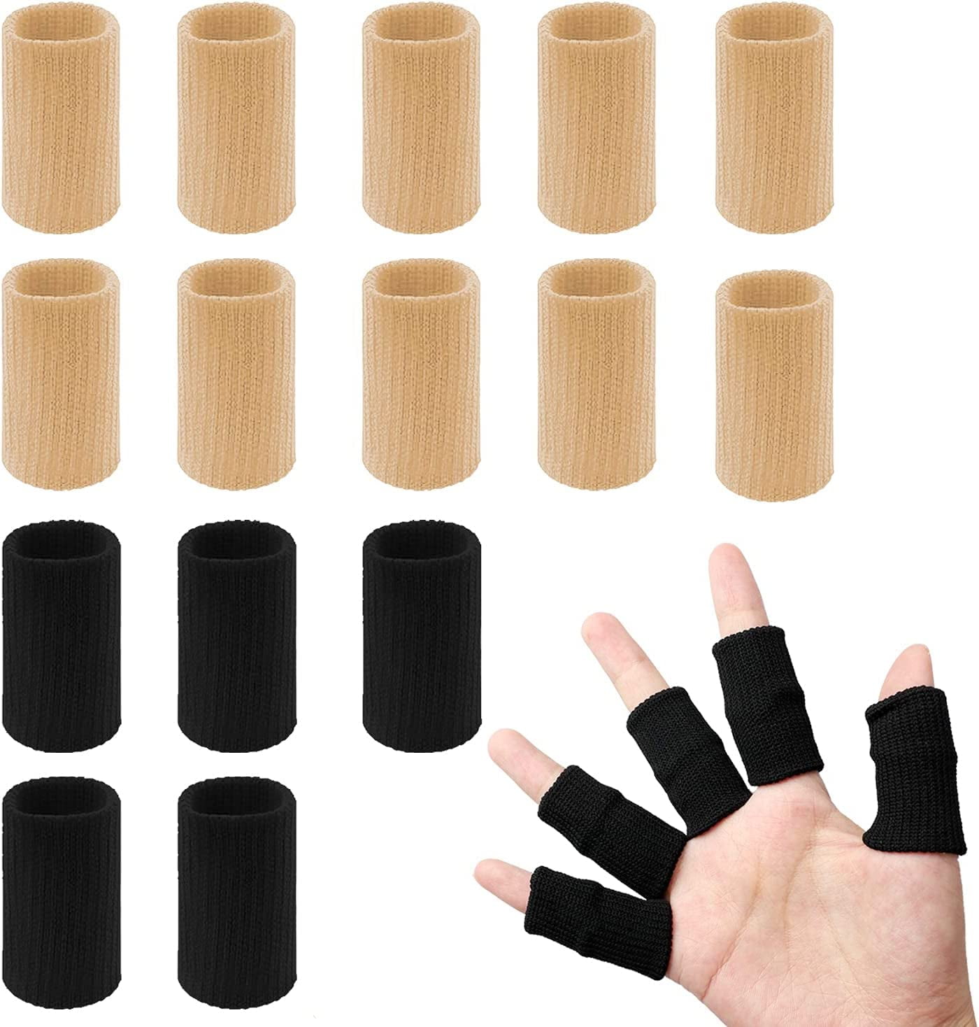 20 Pcs Finger Splints, Finger Sleeves Protectors Finger Brace Sport