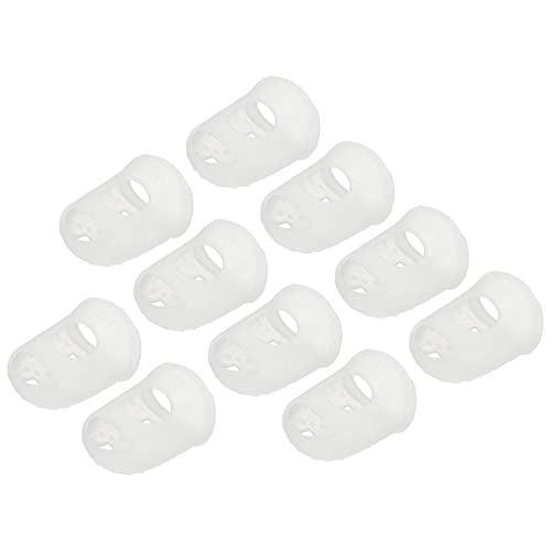 20 Pcs Fingertip Protector Silicone Fingertip Covers | Protect Fingers,Great for Playing Guitar,Sewing,Cutting (Transparent,25mm,1-Inch)