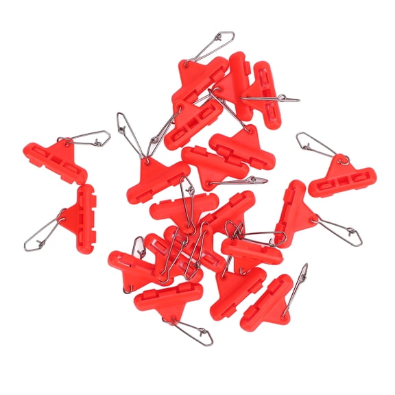 20 Pcs Fishing Zip Slider Booms Weight Connector Sea Surf Sliding Tackle Rigs 13 in / 33.02 cm