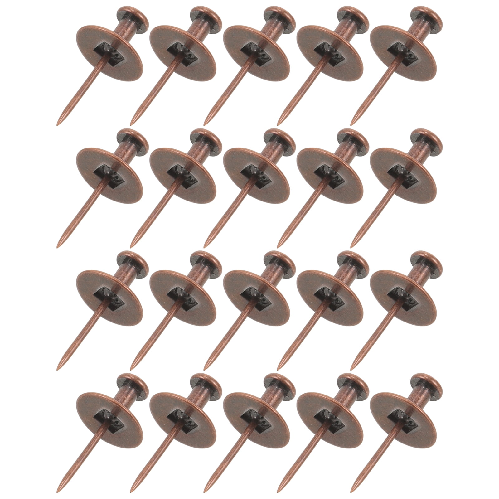 Rierdge 500 Pcs Etal Thub Tacks Decorative Black, 7/16 Inch Vintage