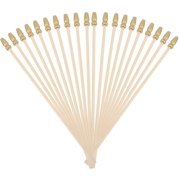 20 Pcs Flag Pole Durable Flagpole Mini Stands Post Holder White