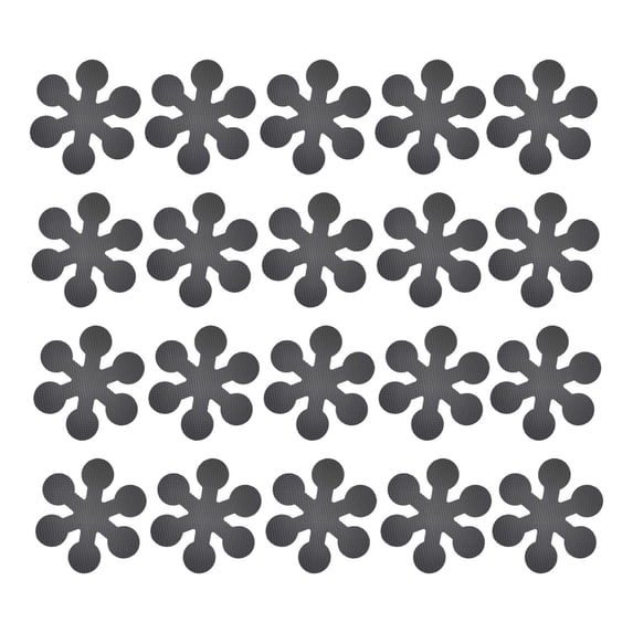 20 Pcs Flower Shaped Non Slip Bathtub Stickers, 3.14 inch Anti Slip Shower Treads, Strong Adhesive Safety Decals, Waterproof Tub Floor Grips, Removable Anti-Slip Appliques for Bathrooms, Showers