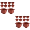 thumbnail image 1 of FUEENIRVA Modern Dark Red Indoor Flower Pots with Drainage Holes 20Pcs, 1 of 6