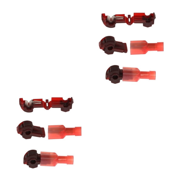 FUEENIRVA Red Terminal Connector for Automotive Electrical Cables Cable Connection Kit 20Pcs