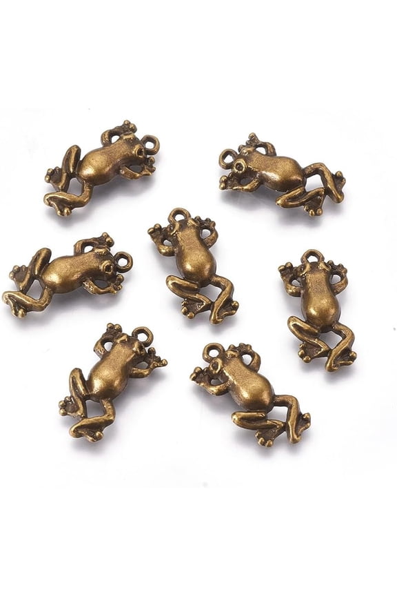 20 Pcs Frog Charm Pendants Alloy Metal Jewelry Making Charms for Women DIY Necklace Bracelet Earring Craft Making DIY