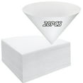 thumbnail image 1 of 20 Pcs Fryer Cooking Oil Filters MODANU 9.05" Filter Cones Cooking Oil Clean Filtering Deep Fryer, White, 1 of 7