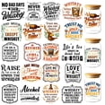 thumbnail image 1 of 20 Pcs Funny UV DTF Cup Wraps Vintage Whiskey UV DTF Rub on Transfer Sticker Waterproof Transfer Sticker Decals DIY, 1 of 7