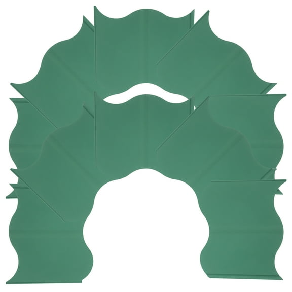 20 Pcs Gardening Fence Polished Decoration Border Picket Gates Green