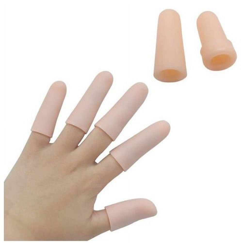Generic 14 PCS Silicone Finger Cots Gel Finger Protectors, Finger Bandage -  New Breathable Finger Caps with Holes for Finger Cracking