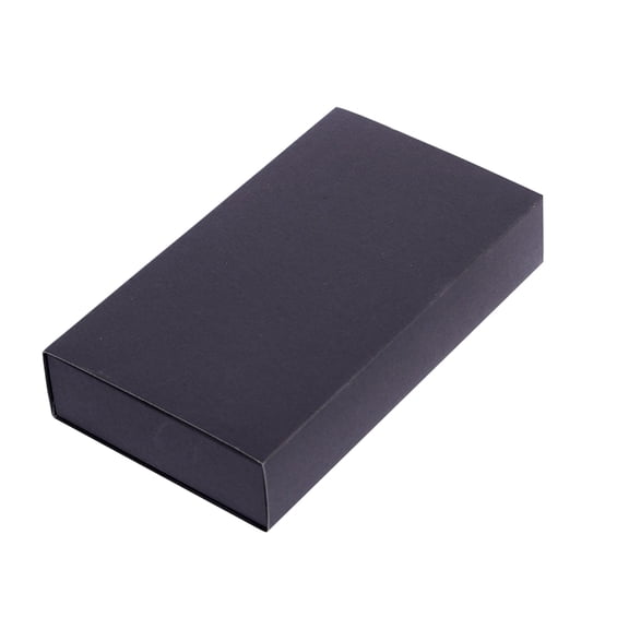 WEUVEB 20Pcs Solid Kraft Paper Color Drawer Type Boxes Black