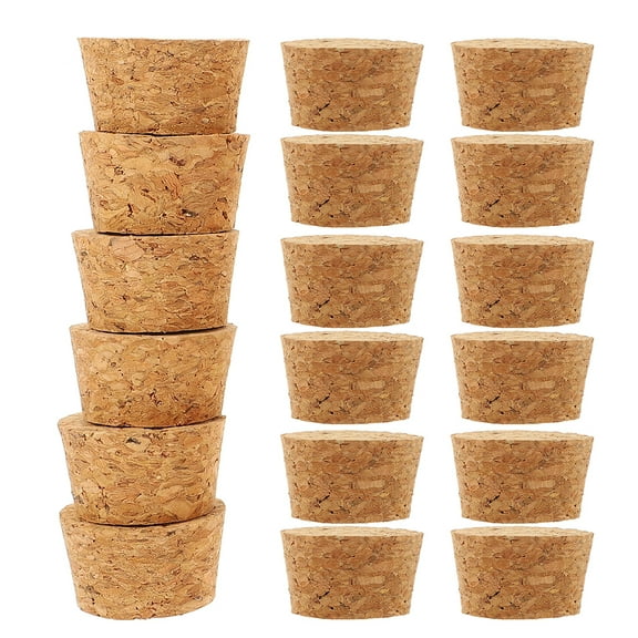 20 Pcs Glass Stoppers Wine Cork Wishing Bottle Wine Sealer Caps Cork Stoppers