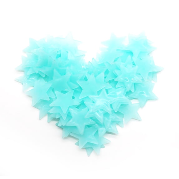 20 Pcs Glow in The Dark Luminous Stars Fluorescent Noctilucent Wall Stickers Art Murals Decals for Kids Room Ceiling Wall Decorations