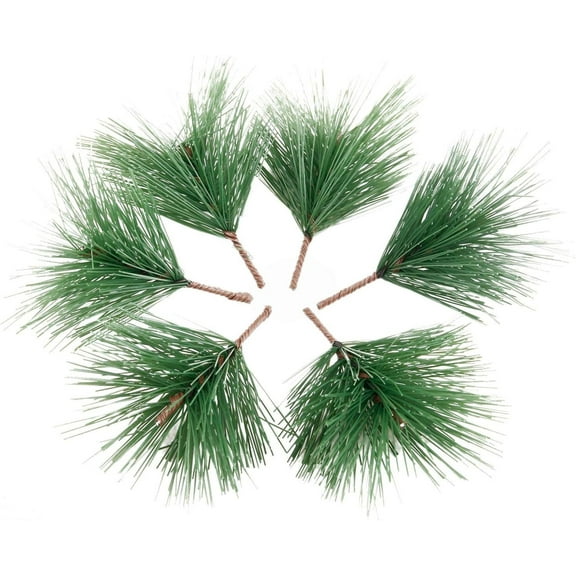 20 Pcs Green Pine Branches,3.9x2.76In Artificial Pine Needles Branches,Artificial Greenery Pine Picks,Christmas Decoration for DIY,Wreath,Flower Arrangements