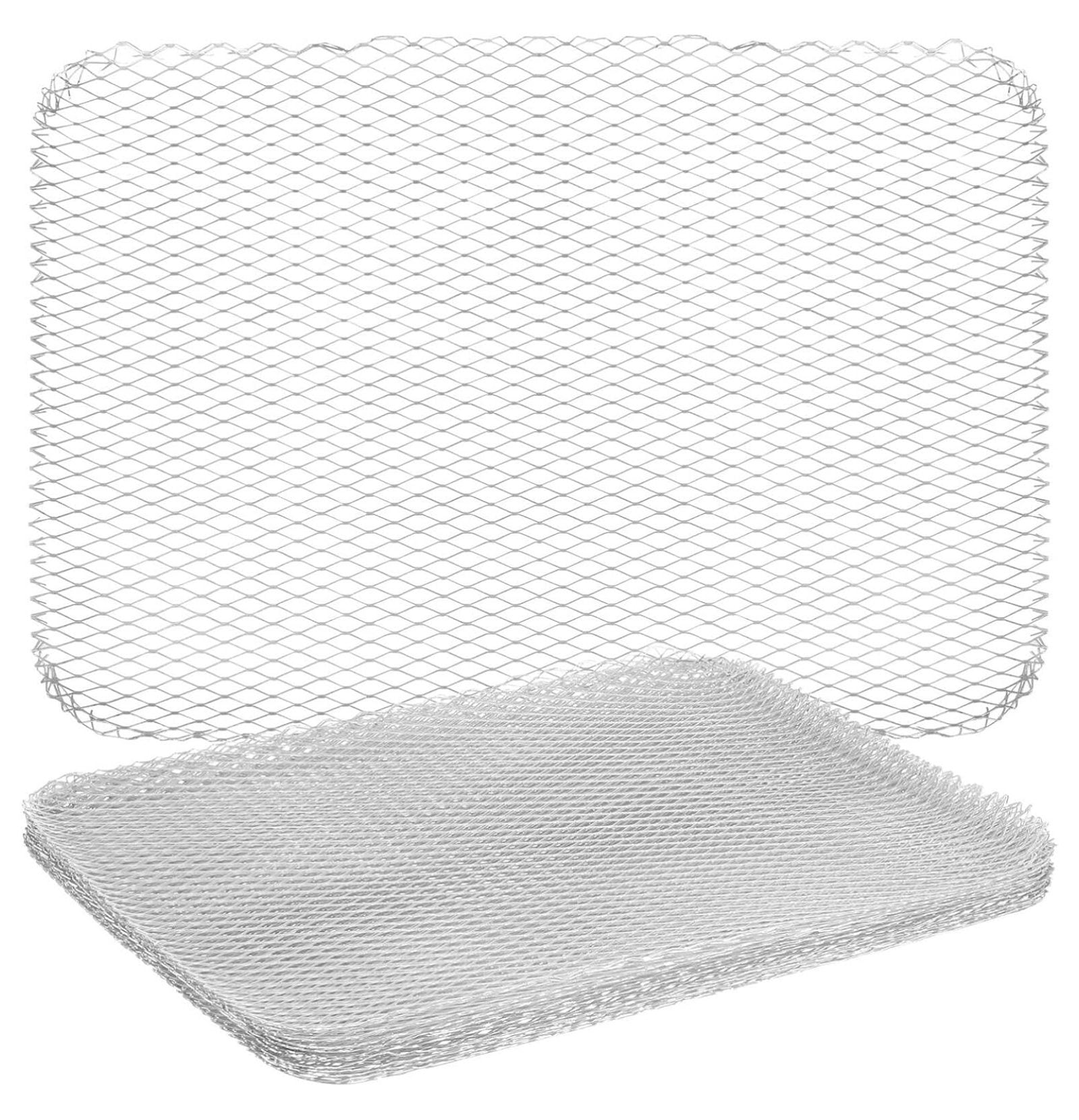 10 Tappetini Antiaderenti Per Barbecue In Rete Di Alluminio, 38x30 Cm, Monouso E Riutilizzabili - 5