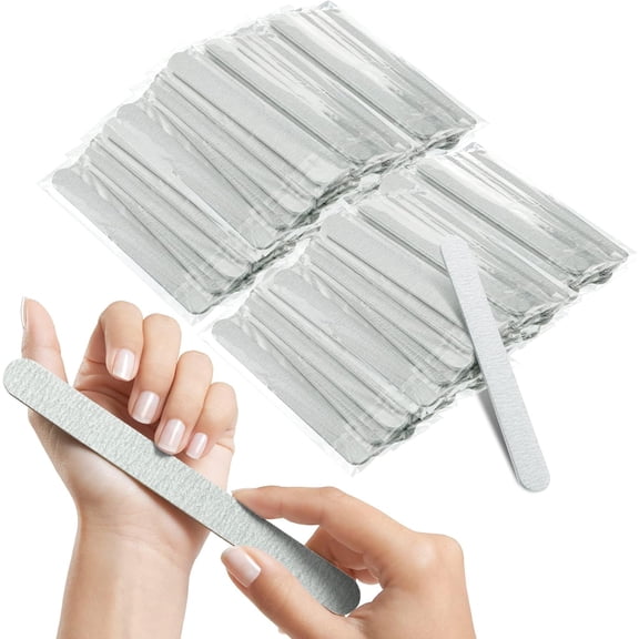 20 Pcs Grit Nail Buffers Files 100/180 Emery Board Double Sided Manicure Pedicure Tool Nail Buffering Files Fingernail Files for Women Men Nails Home Salon Supplies
