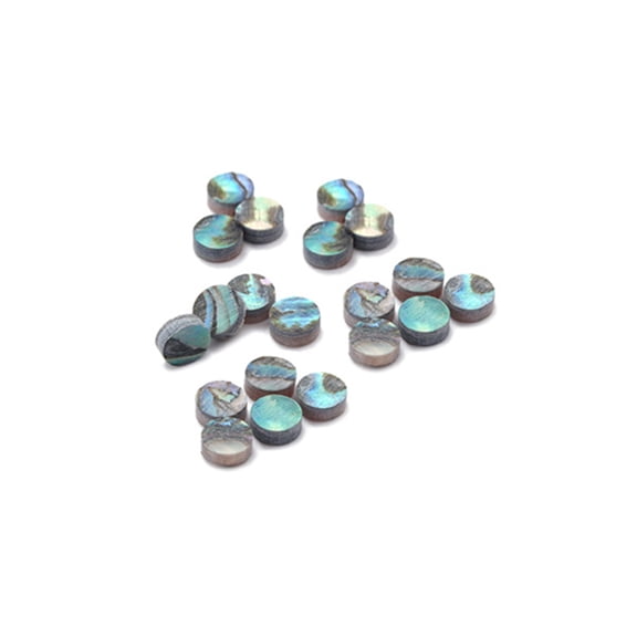 20 Pcs Guitar Fingerboard Markers Dots Abalone Shell Inlay Dots Position Marker for Ukulele Acoustic Guitar Fretboard