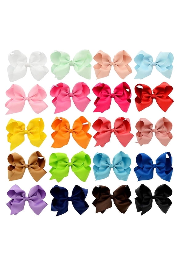20 Pcs Hair Bows for Girls, Hair Bow Alligator Clips Hair Accessories