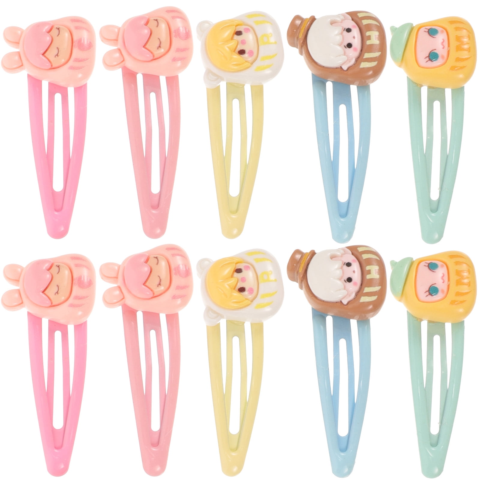 20 Pcs Hairpin Metal Clip Cartoon Jaw Clips Flower Accessories Ice 