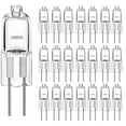 20 Pcs Halogen Light Bulbs Warm White Light Clear for Signal Lights