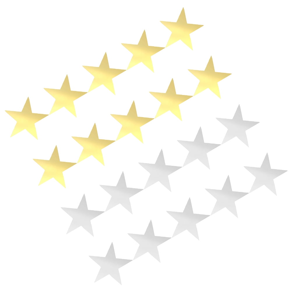 20 Pcs Hand Cut Paper Wall Decor Children DIY Cutouts Unique Pentagram ...