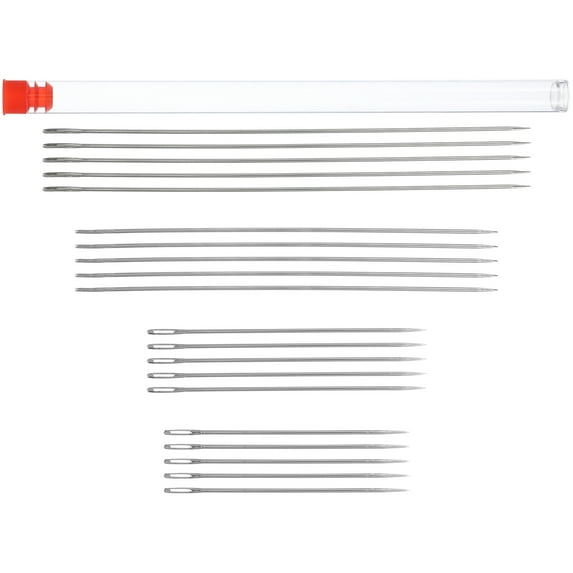 GOOHOCHY Hemoton 20pcs Darning Needles for Wool Sewing DIY Crafts with Large Eye Metal Needles