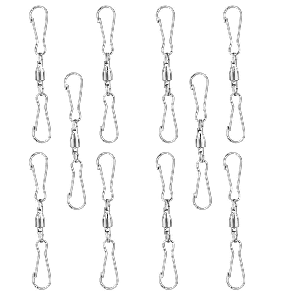 20 Pcs Heavy Duty Coat Hangers Swivel Hook Dual Clip Swivels Outdoor
