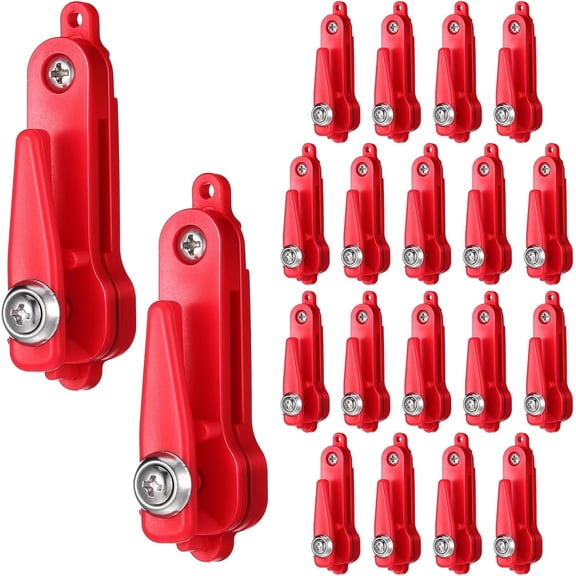 20 Pcs Heavy Tension Planer Board Release Clips Snap Fishing Downrigger Clips for Weight Planer Board Downrigger Trolling Offshore Kites(Red)