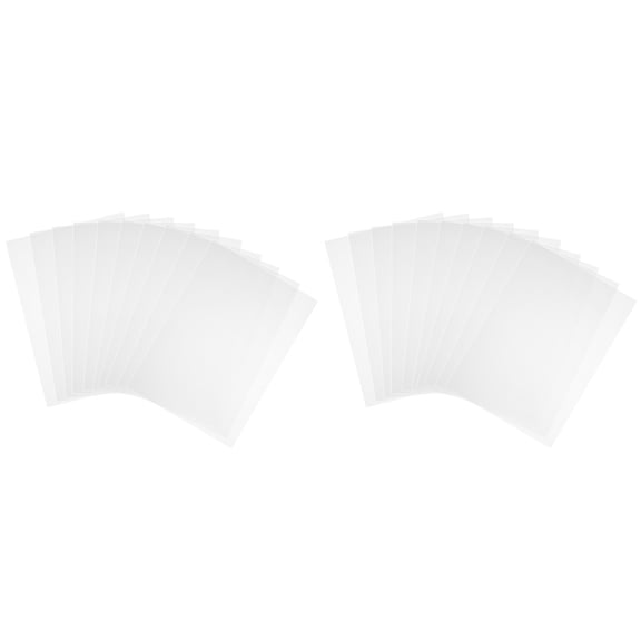 20 Pcs House Decorations for Home Household Transparent Plastic Sheet Magazine Protectors Collectors Visor
