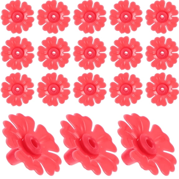 20pcs Hummingbird Feeder Replacement Flowers Plastic Bird Feeder Flowers Feeder Parts