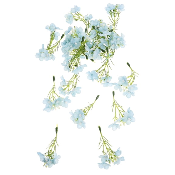 20 Pcs Artificial Hydrangea Flowers for Wedding Bride Bouquet Decoration Home Party Floral Arrangement