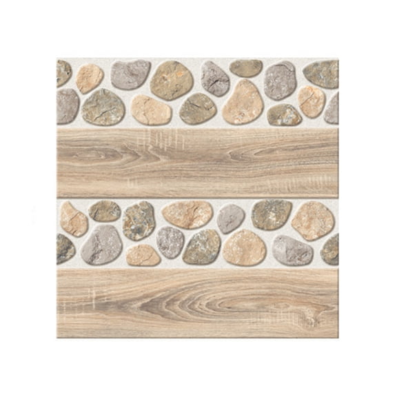 20 Pcs Imitation Wood Grain Tile Stickers, Retro Brick Floor Stickers Home Decoration Self-Adhesive DIY Wall Stickers 10x10cm