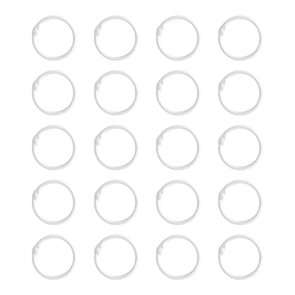 20 Pcs Indexes Cards Rings Book Rings Bookbinding Rings 25mm for Indexes Cards Scrapbooks and Office Use