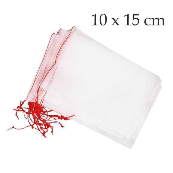 20 Pcs Insect Protection Netting Bags, Nylon Netting Plant Bag Fruit & Flower Covers to Block Bugs, Birds & Pests, Reusable Garden Guards