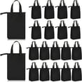20 Pcs Insulated Lunch Bags Bulk Black Zipper Lunch Tote Bag 11.8 x 7.