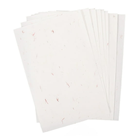 GOOHOCHY 20pcs Japanese Calligraphy Xuan Paper Half Raw Chinese Rice Paper for Writing and Painting