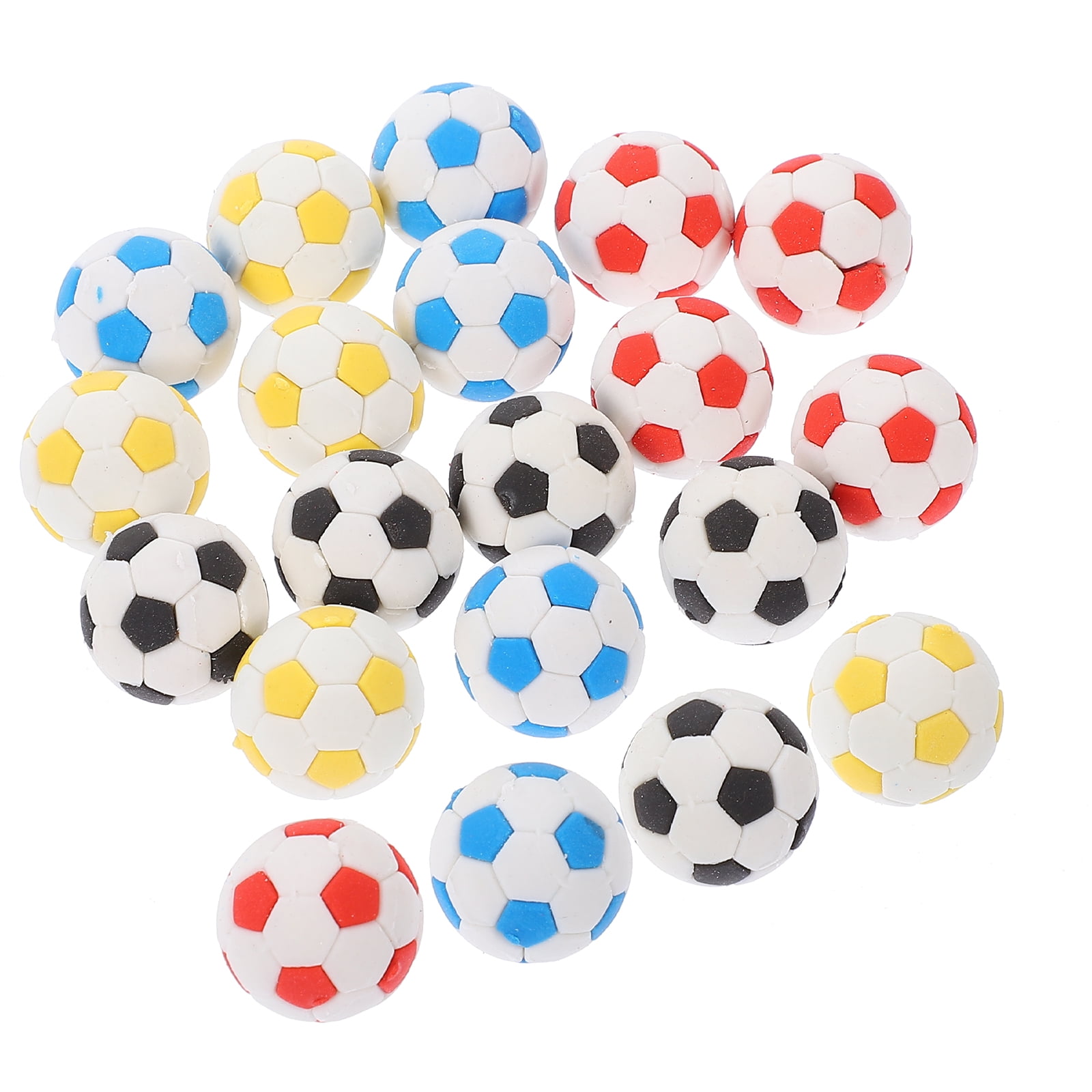 20 Pcs Kids Soccer Ball Football Presents Gift Erasers Cartoon Pencil