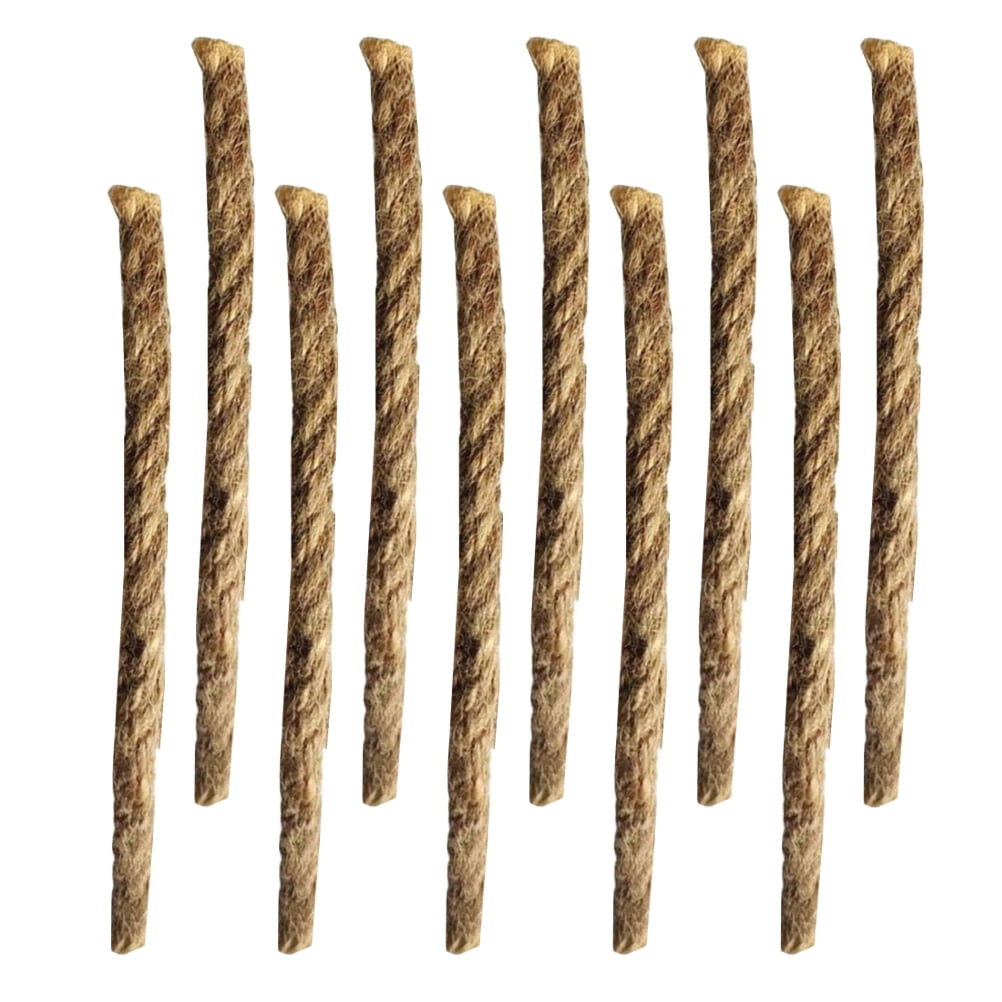 Onaparter 20 Pcs Kindling Fireplace Lighter Burning Ropes Waxed Jute