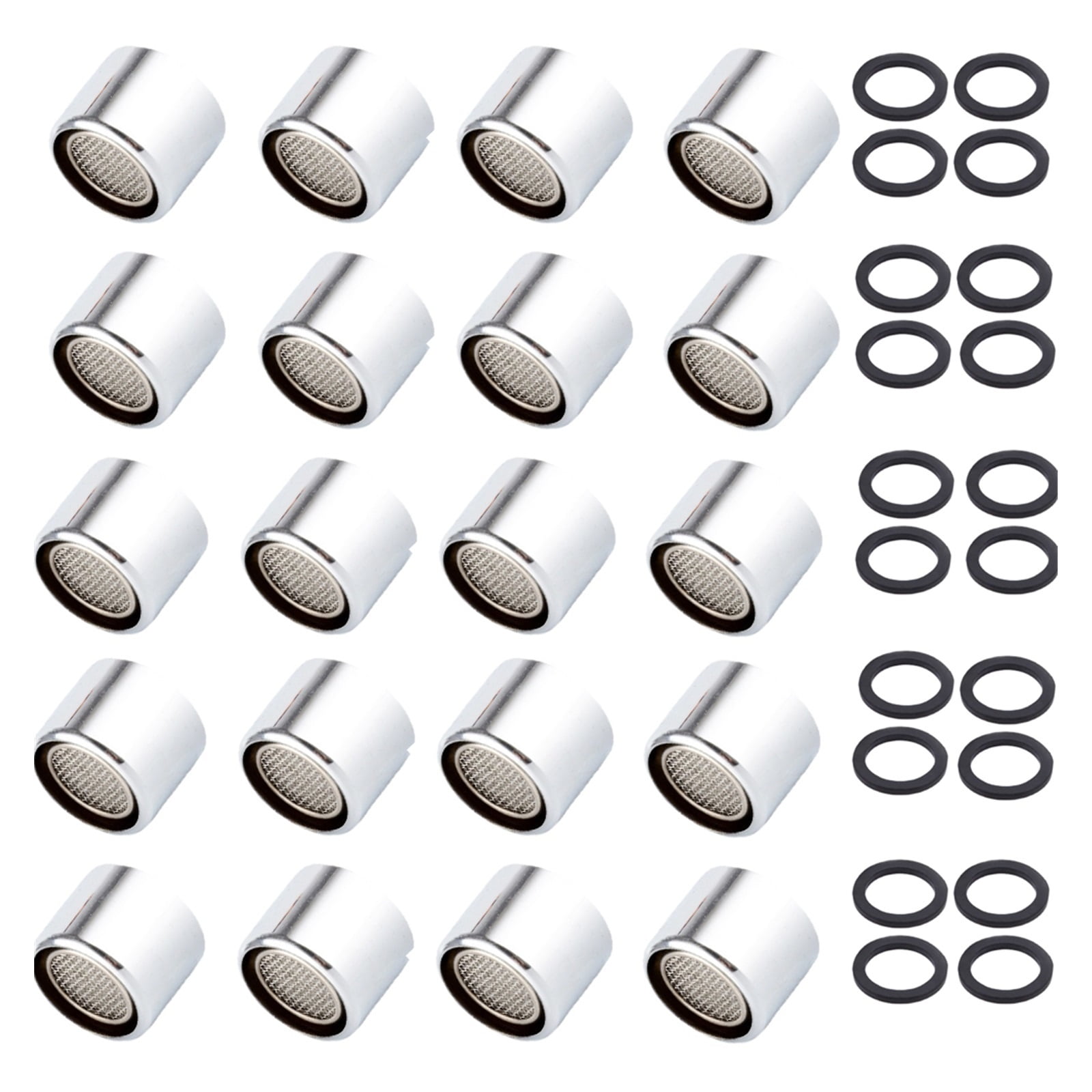 20 Pcs Kitchen Faucet Bubbler,Water Saving Basin Inner Core Faucet Splash Head Faucet Aerator With Gasket For Kitchen And Bathroom ,Water Saving