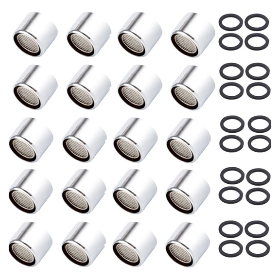 20 Pcs Kitchen Faucet Bubbler,Water Saving Basin Inner Core Faucet Splash Head Faucet Aerator With Gasket For Kitchen And Bathroom ,Water Saving
