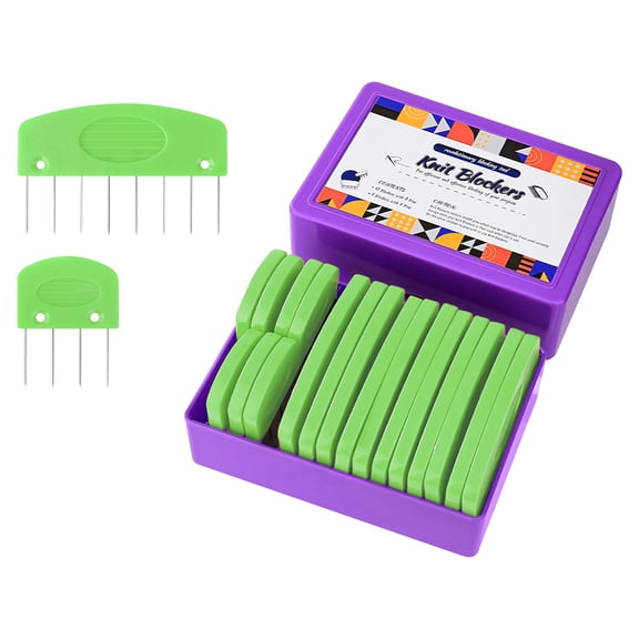 20 Pcs Knit Blocker Combs, Color Knit Blockers Combs for Blocking, Rainbow Knitting Blockers Pins for Blocking Mats Knitting Pins Kit Knitting Tools, Multi Colors