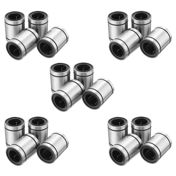20 Pcs LM20UU 20X32X42mm Double Side Rubber Seal Linear Motion Bearing Bushing