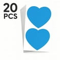 thumbnail image 1 of 20 Pcs Large Blue Heart Stickers (3.7 x 3.9 Inch) for Kids – Big Adhesive Name Labels for Preschool, Classroom, DIY Crafts & Parties, 1 of 5