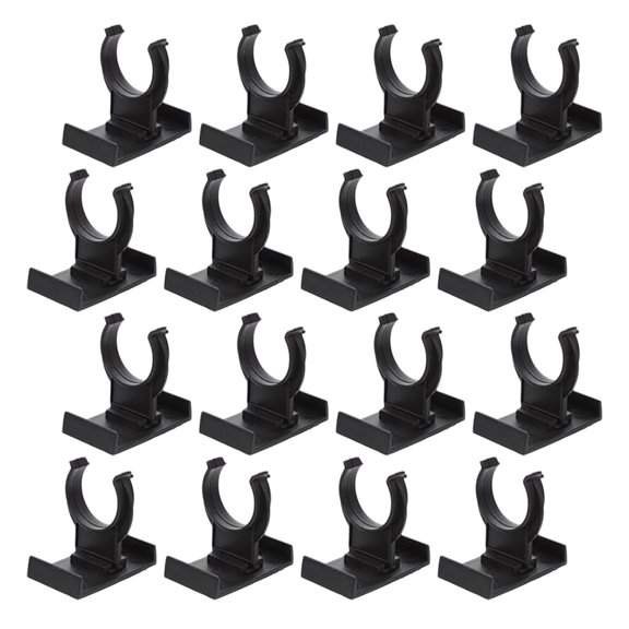 FELTECHELECTR 20Pcs Black Plastic Cabinet Plinth Clips for Kitchen Furniture Feet with Anti Slip Feature